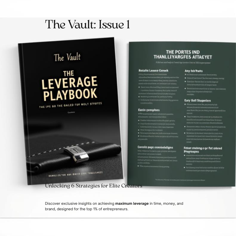 The Vault Series – Underground Playbooks for Creators & Entrepreneurs